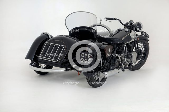 1936 Brough Superior 11-50 Special Combination. Creator: Unknown.