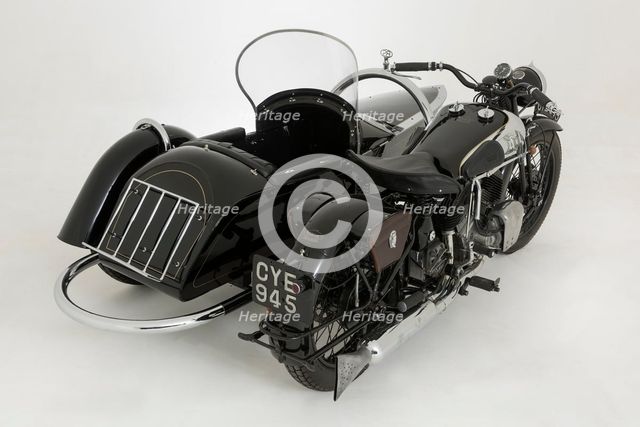 1936 Brough Superior 11-50 Special Combination. Creator: Unknown.