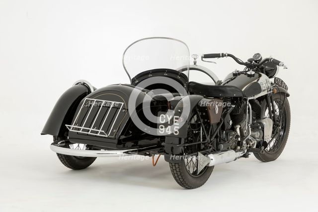 1936 Brough Superior 11-50 Special Combination. Creator: Unknown.