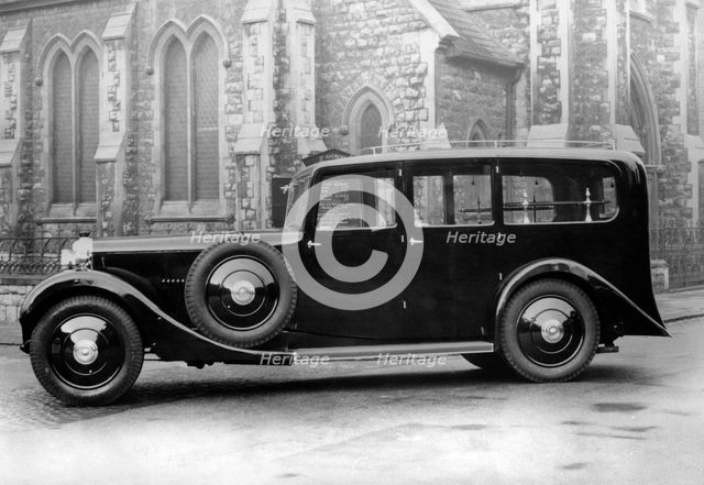 1936 Daimler 25hp Straight Eight hearse by J.C. Clark. Creator: Unknown.