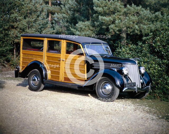 1936 Ford V8 Woody model 68 Utility car. Artist: Unknown