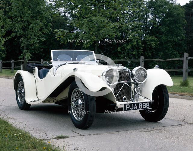 1936 Jaguar SS100. Artist: Unknown