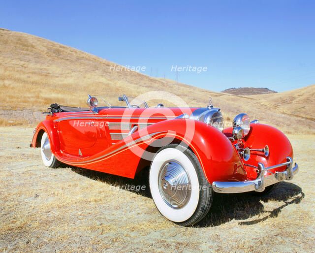 1936 Mercedes Benz 540K. Artist: Unknown.