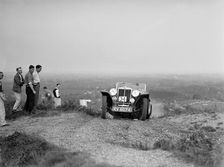 1936 MG PB 2-seater sports taking part in the NWLMC Lawrence Cup Trial, 1937. Artist: Bill Brunell