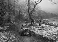 1936 MG PB taking part in a motoring trial, late 1930s. Artist: Bill Brunell