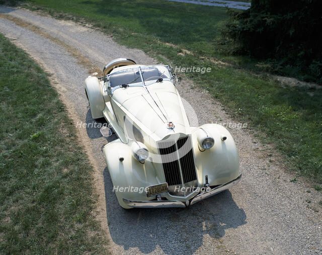 1936 Packard V12. Artist: Unknown