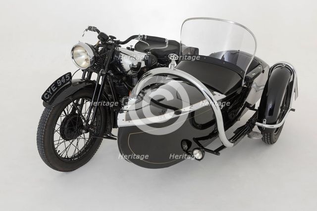 1937 Brough Superior 11-50 Special Combination. Creator: Unknown.