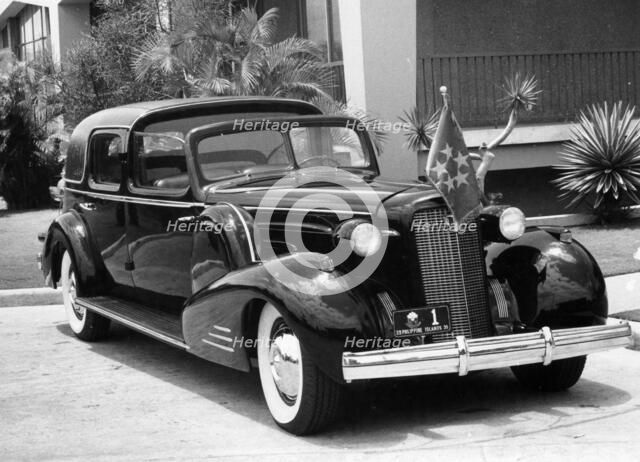 1937 Cadillac V12 car built for President Quezon of the Philippines, (c1937?). Artist: Unknown