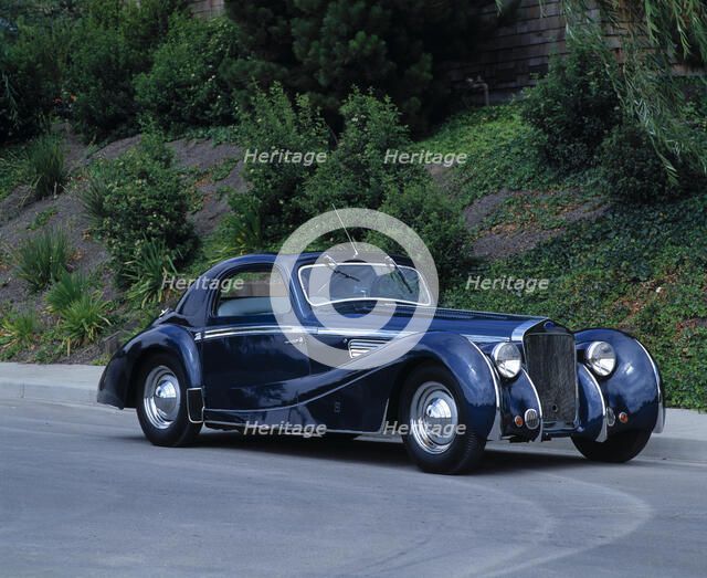 1937 Delage D8. Artist: Unknown.