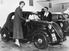 1937 Fiat 500 R.A.C. Rally Joan Richmond and Mrs Gordon Simpson. Creator: Unknown