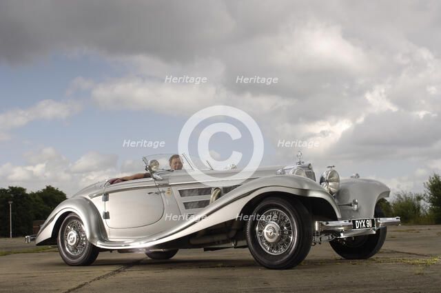 1937 Mercedes Benz 540 k special roadster. Artist: Simon Clay.