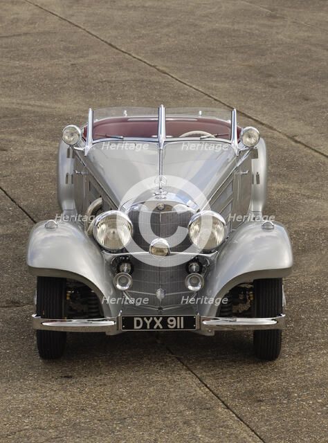 1937 Mercedes Benz 540 k special roadster. Artist: Simon Clay.