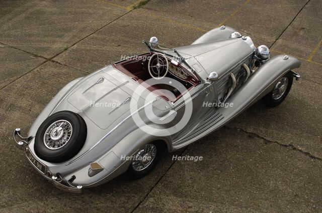 1937 Mercedes Benz 540 k special roadster. Artist: Simon Clay.