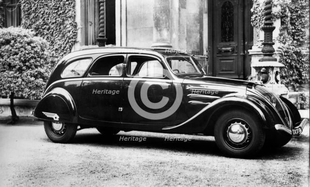 1937 Peugeot 402 Paris taxi. Creator: Unknown.