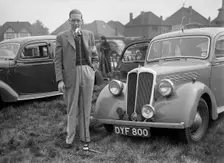 1937 Standard Twelve at the Standard Car Owners Club Gymkhana, Ace of Spades, Kingston Bypass, 1938. Artist: Bill Brunell