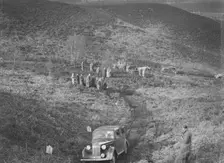 1938 Vauxhall Ten taking part in a motoring trial, late 1930s. Artist: Bill Brunell