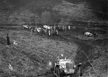 1938 Allard Tailwagger taking part in a motoring trial, late 1930s. Artist: Bill Brunell