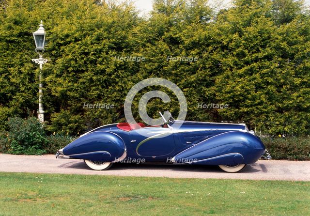 1938 Delahaye 135 Figoni & Falaschi coachwork. Creator: Unknown.