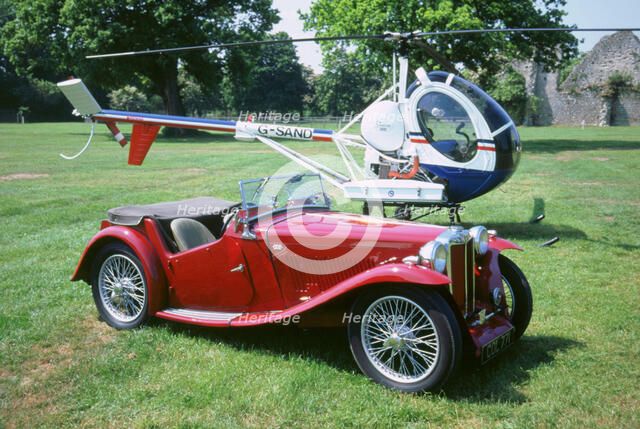 1938 MG TA. Artist: Unknown.