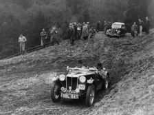 1938 MG TA Midget, Langley on a trial. Creator: Unknown