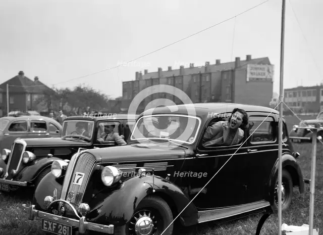 1938 Standard Flying Fourteen at the Standard Car Owners Club Gymkhana, 8 May 1938. Artist: Bill Brunell.