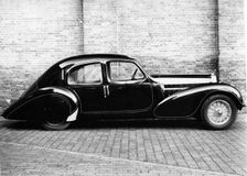 1939 Bugatti Type 57 with body by Figoni et Falaschi. Creator: Unknown