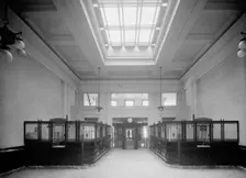 19th Ward Bank, Thirty-fourth Street Branch, showing clock, New York, N.Y., between 1905 and 1915. Creator: Unknown