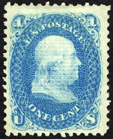 1c Franklin E Grill single, 1868. Creator: Unknown