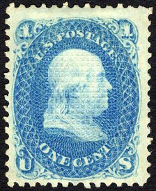 1c Franklin E Grill single, 1868. Creator: Unknown