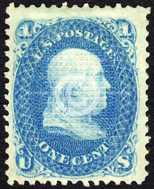 1c Franklin E Grill single, 1868. Creator: Unknown.