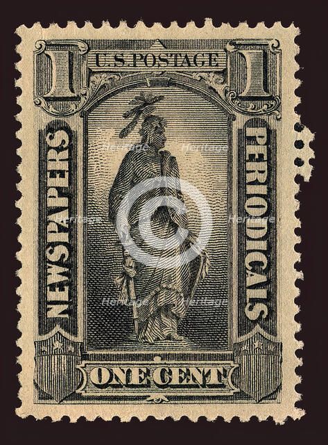 1c Statue of Freedom Newspapers and Periodicals single, 1885. Creator: Unknown.