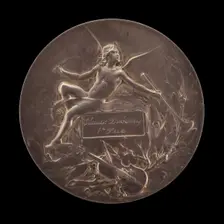 1e Prix: Claude Debussy [reverse], c. 1893. Creator: Marie-Alexandre-Lucien Coudray