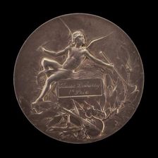 1e Prix: Claude Debussy [reverse], c. 1893. Creator: Marie-Alexandre-Lucien Coudray