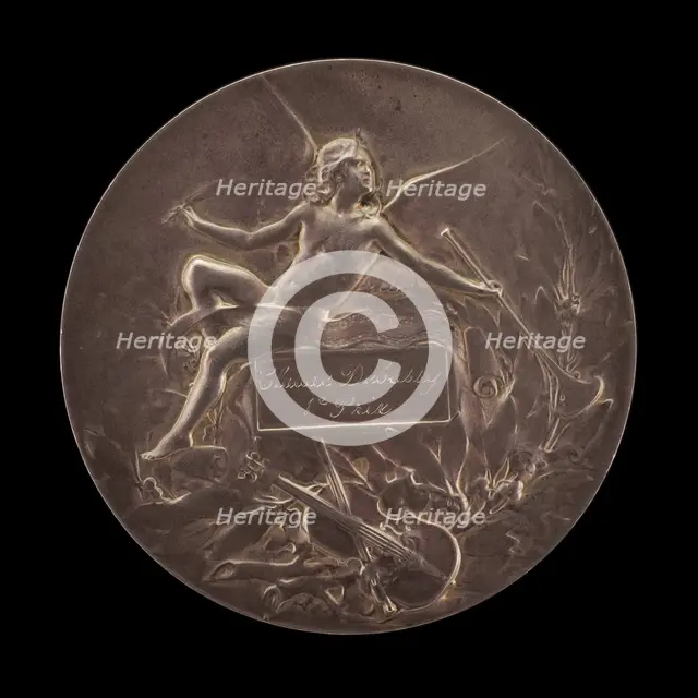 1e Prix: Claude Debussy [reverse], c. 1893. Creator: Marie-Alexandre-Lucien Coudray.