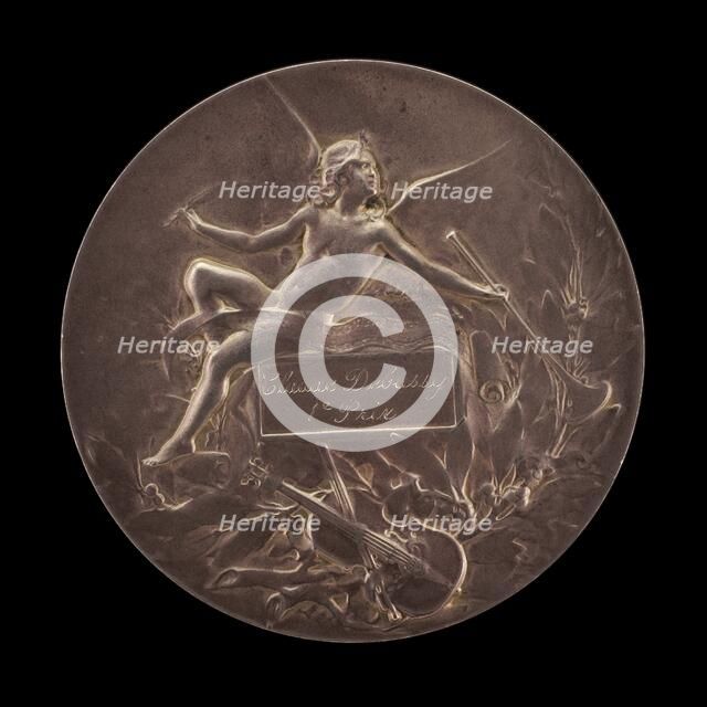 1e Prix: Claude Debussy [reverse], c. 1893. Creator: Marie-Alexandre-Lucien Coudray.