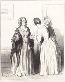 1er Bas Bleu - Profitons de l'occasion..., 1852. Creator: Honore Daumier
