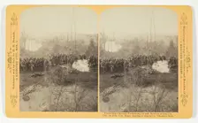 1st Ark. Con. Regt. making a charge in "Hornets Nest", 1887. Creator: Henry Hamilton Bennett