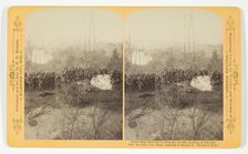 1st Ark. Con. Regt. making a charge in "Hornets Nest", 1887. Creator: Henry Hamilton Bennett