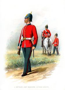 1st Battalion (West Melbourne) Victoria Infantry c1890.Artist: H Bunnett