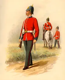 1st Battalion (West Melbourne) Victorian Infantry 1890. Creator: Godfrey Douglas Giles