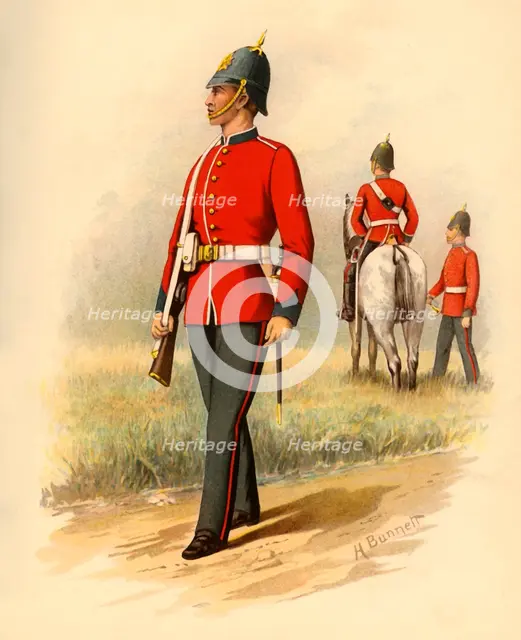 '1st Battalion (West Melbourne) Victorian Infantry', 1890. Creator: Godfrey Douglas Giles.