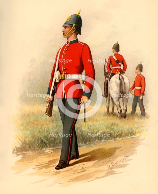 '1st Battalion (West Melbourne) Victorian Infantry', 1890. Creator: Godfrey Douglas Giles.