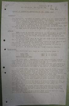 1st Battalion New Zealand Rifle Brigade Narrative of Operations 7 June 1917. Creator: Unknown