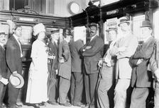 1st Depositor, Postal Bank, N.Y., between c1910 and c1915. Creator: Bain News Service