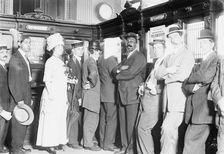 1st Depositor, Postal Bank, N.Y., between c1910 and c1915. Creator: Bain News Service