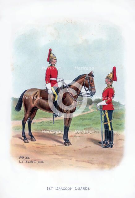 '1st Dragoon Guards', 1915.Artist: LE Buckell