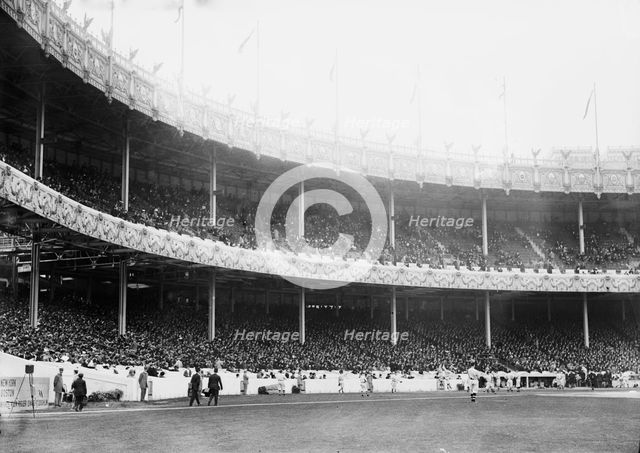 1st game - 1912 World Series at the Polo Grounds, New York (baseball), 1912. Creator: Bain News Service.