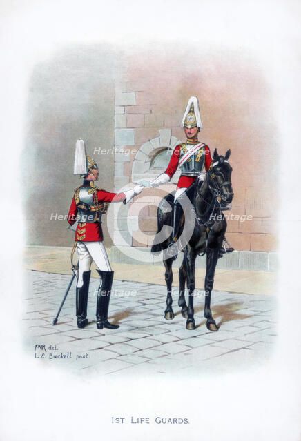 '1st Life Guards', 1915.Artist: LE Buckell