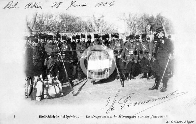 1st regiment of the French Foreign Legion, Sidi Bel Abbes, Algeria, 1906. Artist: J Geiser