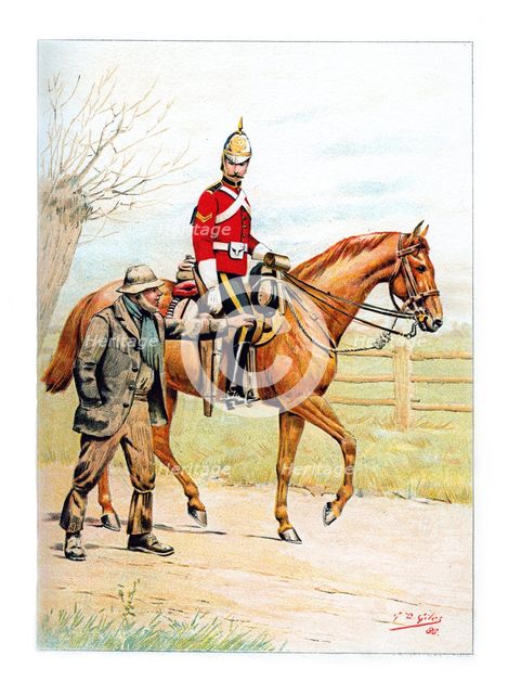 '1st (Royal) Dragoons', c1890.Artist: Geoffrey Douglas Giles